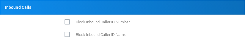 Inbound Calls section for chan_sip extension 100.