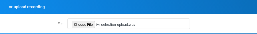 Upload recording block when creating an uploaded media file.