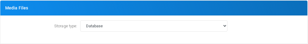 Media Files section of Admin Settings.