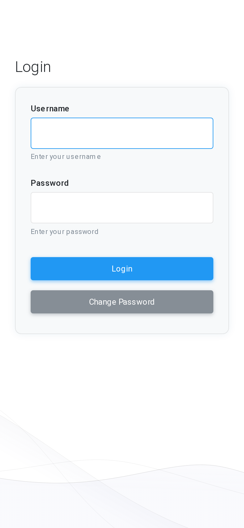 MiRTA PBX login page on a mobile phone viewport.