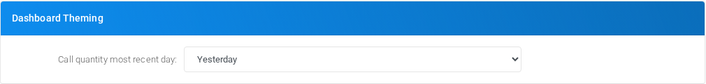 Dashboard Theming section of Admin Settings.